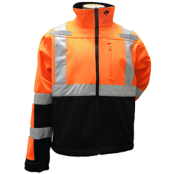 ANSI Class 3 Soft Shell High Visibility Jacket - Orange